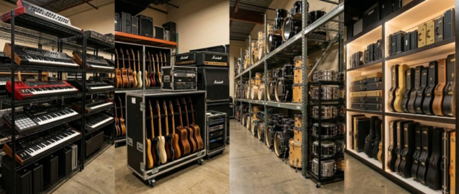 Professional drum kit backline